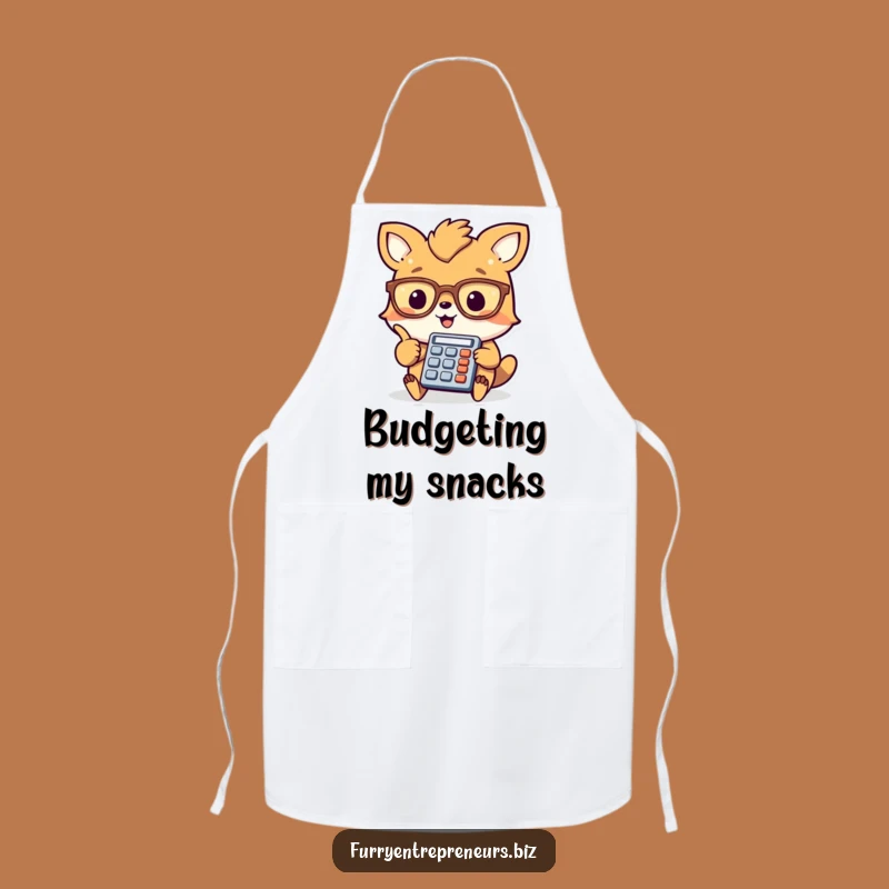Funny Animal Accountant Apron: Cheerful kitchen apron, perfect funny gift for chefs.
