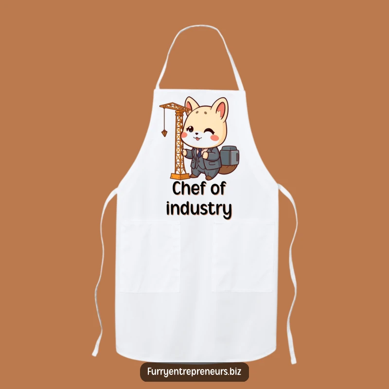Funny Animal Business Apron: Tiny Suit, Hilarious Office Chef Style Gift