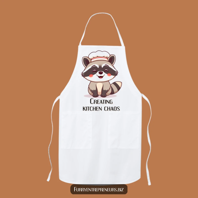 Funny Chef Raccoon Apron: Cook with Hilarious Kitchen Flair