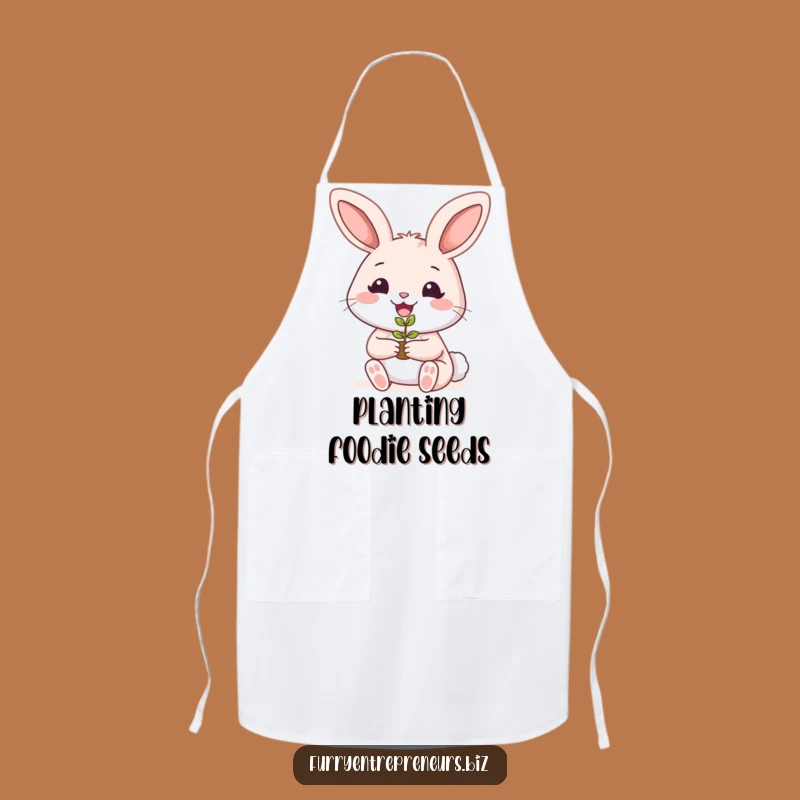 Funny Rabbit Gardener Apron: Grow Smiles in the Kitchen