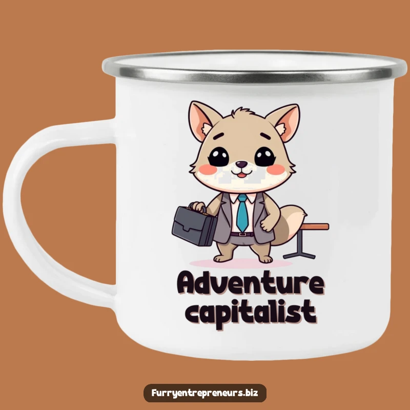 Funny Animal Business Meeting Camping Mug: Durable, hilarious mug for adventures, funny gift.