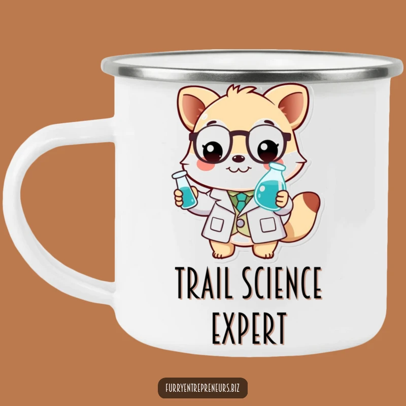 Funny Scientist Animal Camping Mug: Explore Outdoors, Perfect Funny Gift!