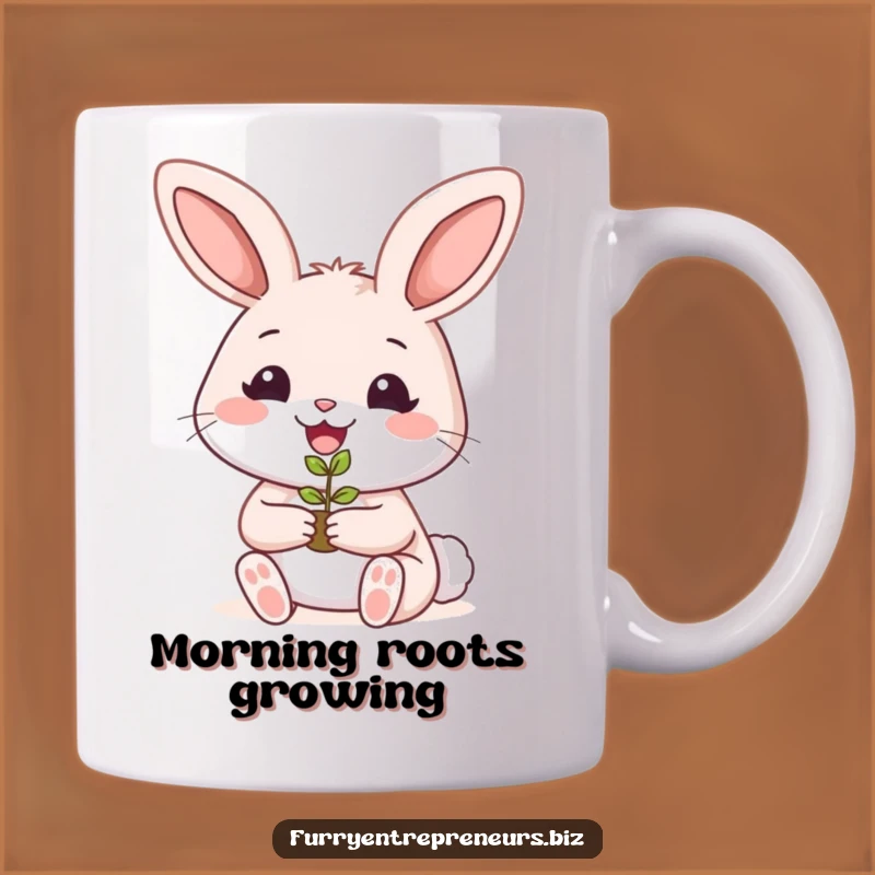 Funny Rabbit Gardener Mug: Smile with This Whimsical Plant Gift