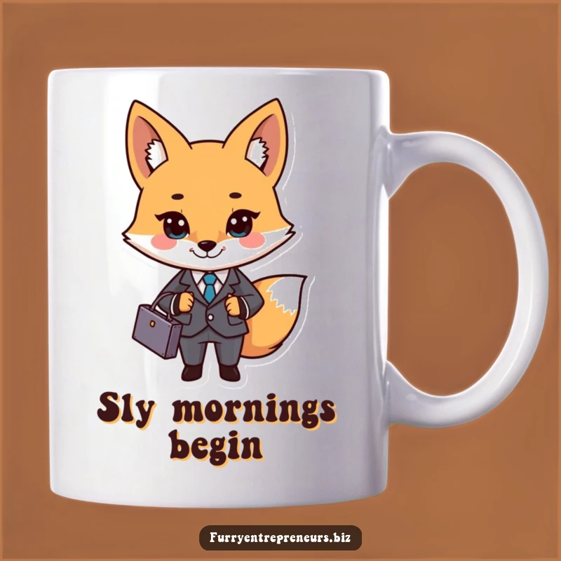 Funny Business Fox Mug: Get Down to Business with Style, Perfect Funny Gift for Professionals