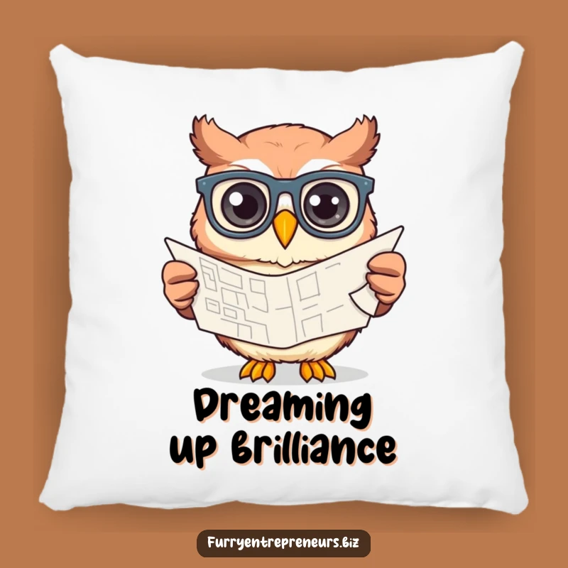 Funny Owl Pillow - Cozy Comfort for Your Creative Ideas