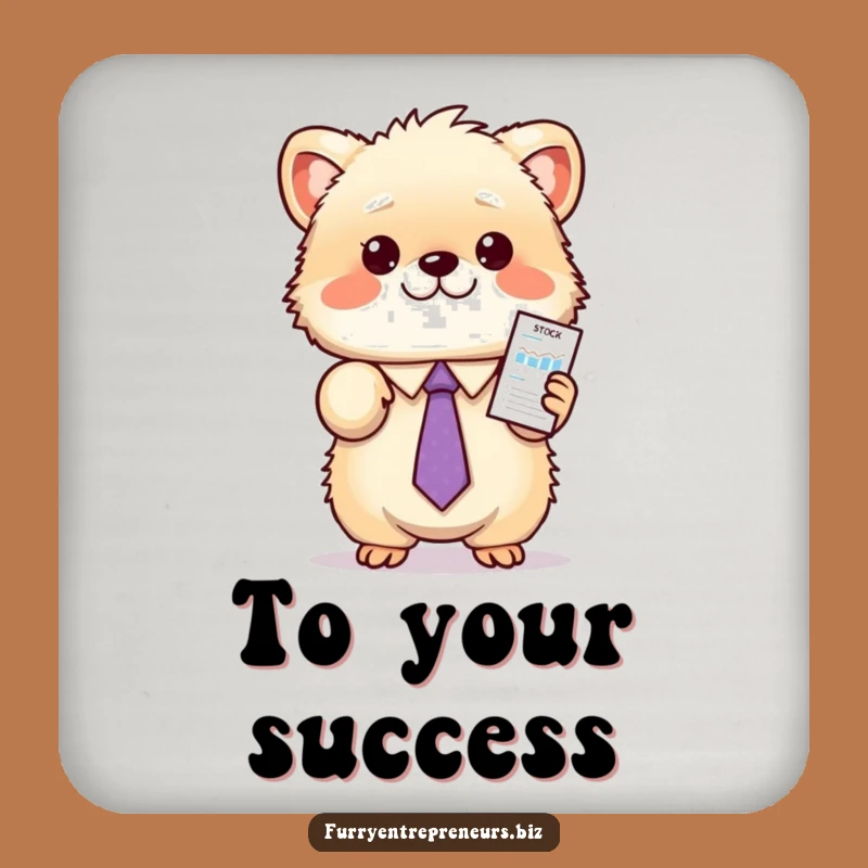 Funny Animal Stock Coaster: Tiny Chart Protection, Chic and Hilarious Decor Gift