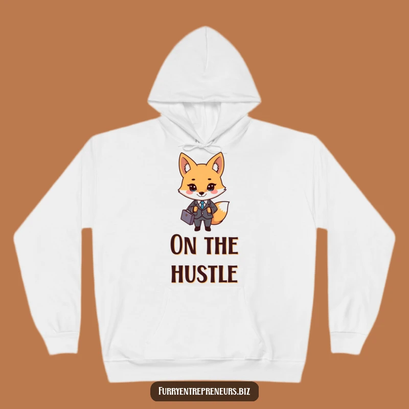 Cozy Funny Business Fox Hoodie: Warmth for the Ambitious, Perfect Funny Gift for Professionals