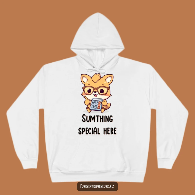 Funny Animal Accountant Hoodie: Cozy, cheerful calculator hoodie, perfect funny gift.
