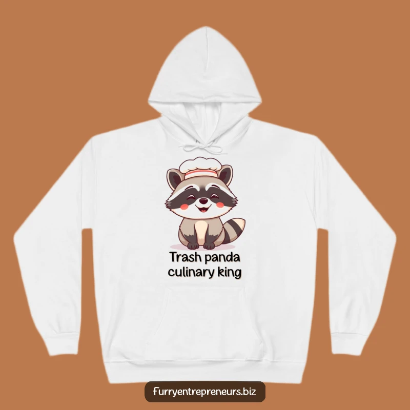 Funny Chef Raccoon Hoodie: Cozy Comfort for Culinary Comedy Lovers