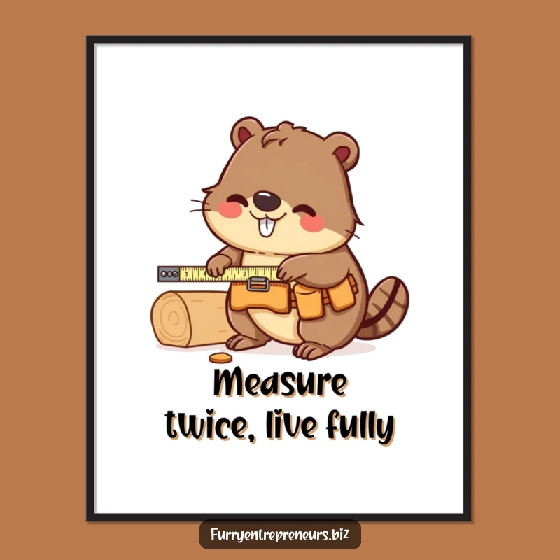 Free Printable Beaver Carpenter Wall Art: Funny Downloadable Art for Your Home!