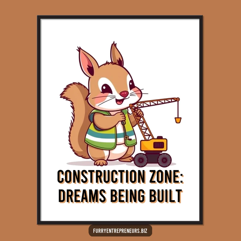 Free Printable Squirrel Builder Wall Art: Funny Downloadable Art for Your Space!