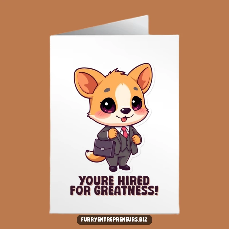 Free Printable Congrats Card: Business Animal - Smart Downloadable Gift!