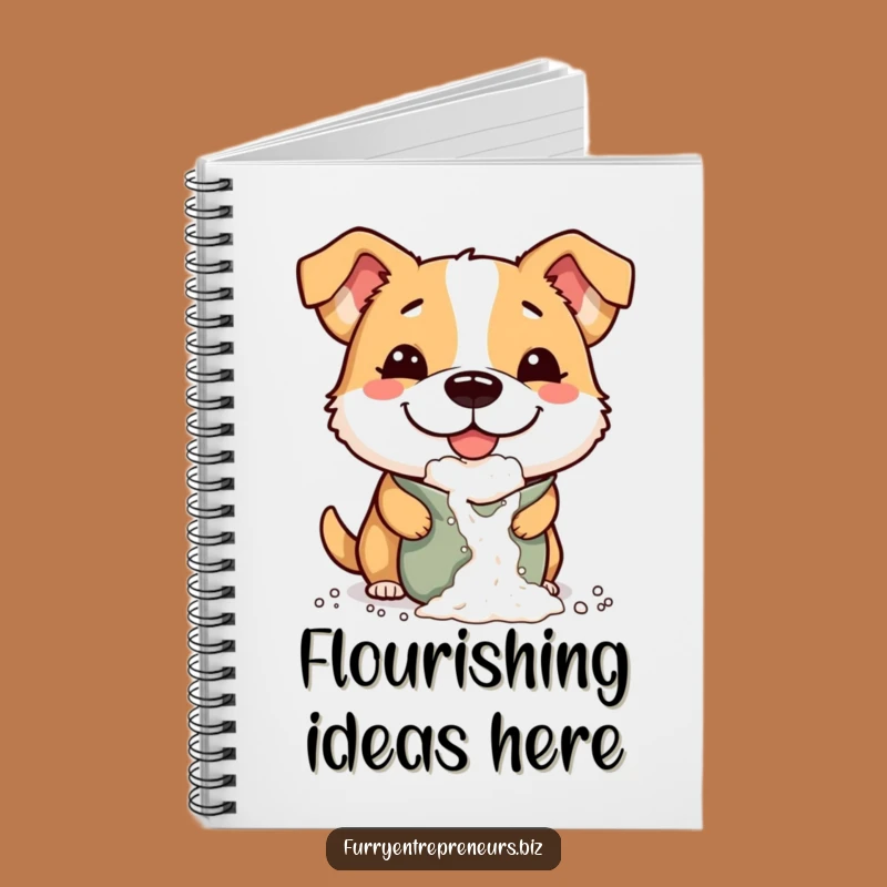 Funny Flour Dog Notebook: Document Your Dog's Antics in Style