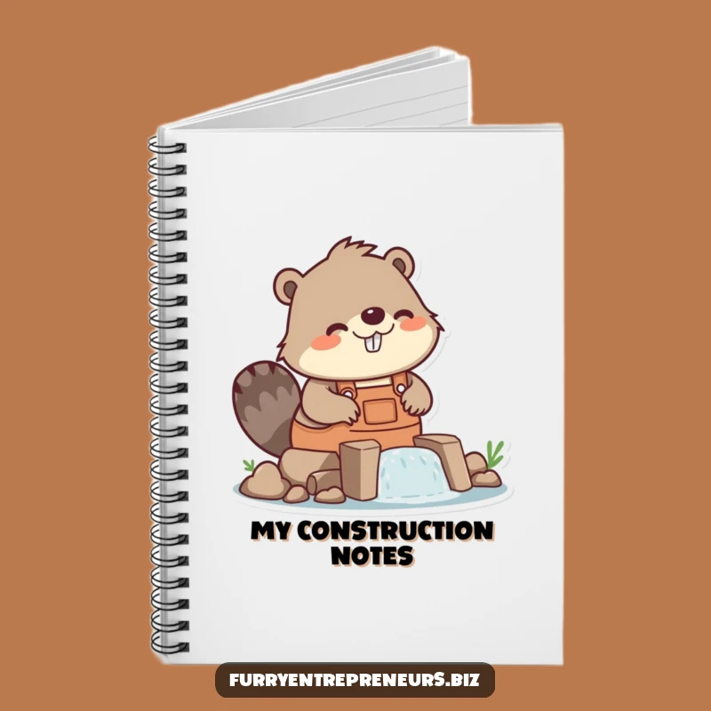 Funny Beaver Builder Dam Notebook - Plan Your Projects with Humor