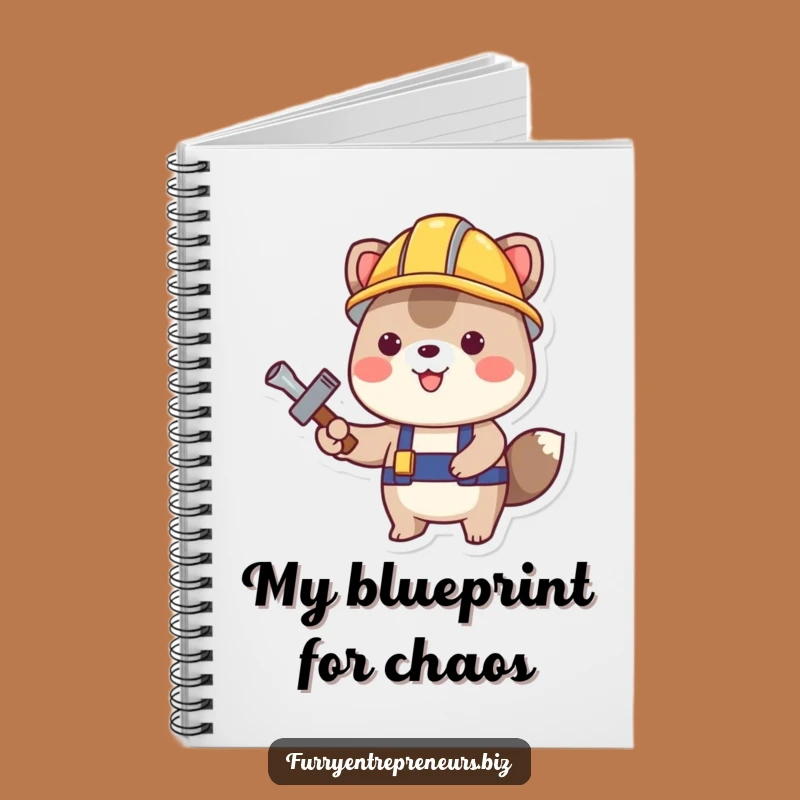 Funny Construction Animal Notebook: Jot Down Blueprints, A Witty Gift