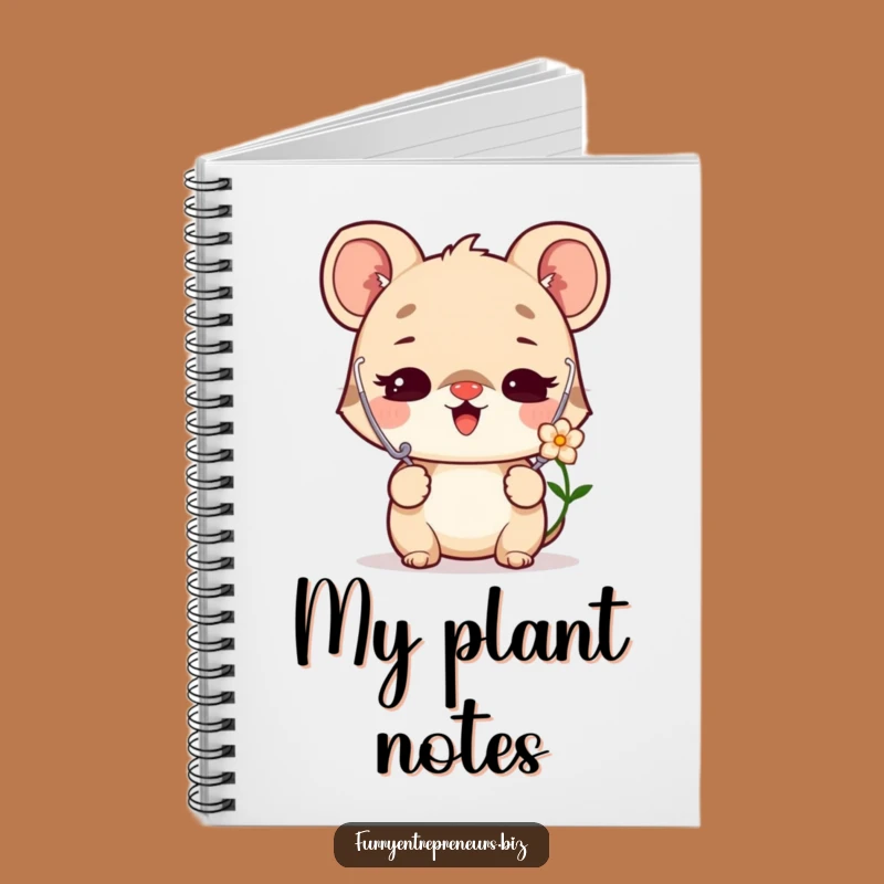 Funny Doctor Animal Notebook: Delighted Flower Listener Journal Gift