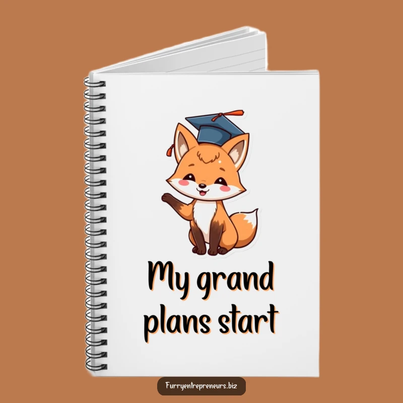 Funny Fox Graduation Notebook: Jot Down Future Plans with Joy