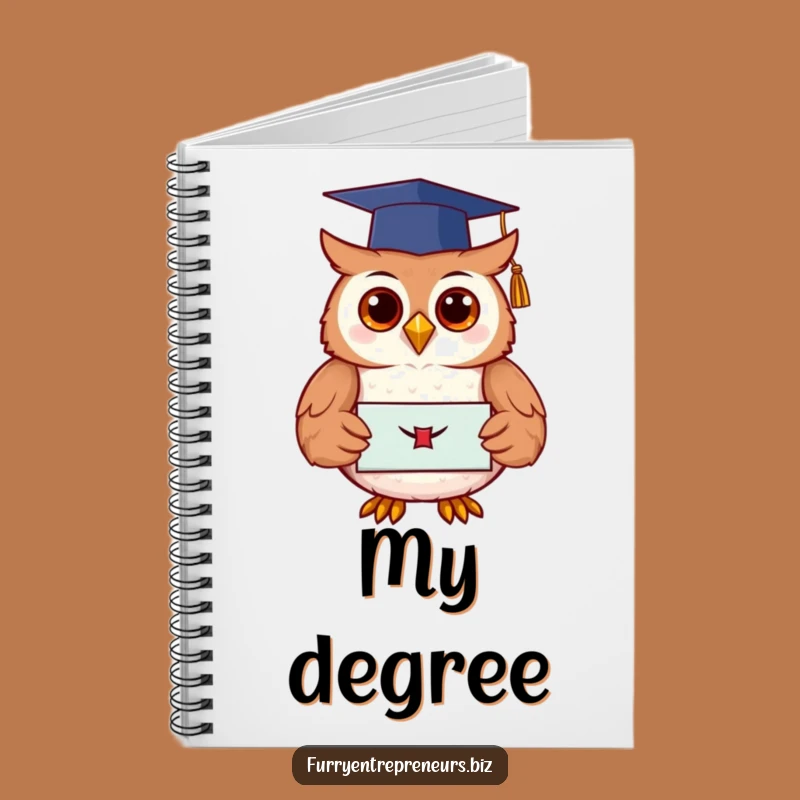 Funny Owl Graduation Notebook - Jot Down Your Wise Ideas