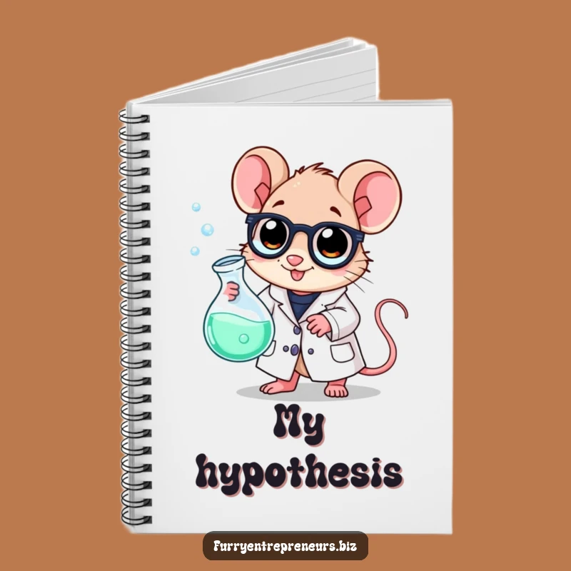 Funny Scientist Mouse Notebook: Bubbling Beaker Lab Notes, Perfect Funny Gift Journal
