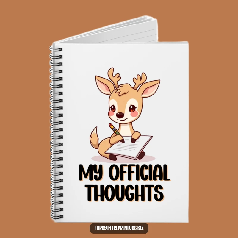 Funny Deer Signing Document Notebook: Hilarious Journal for Happy Notes