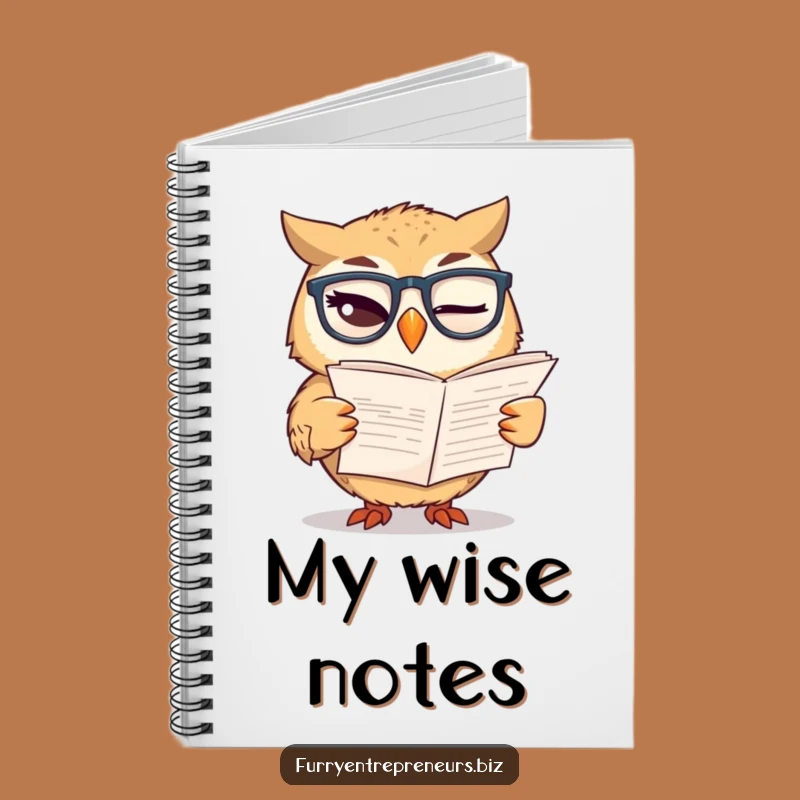 Funny Owl Budget Notebook: Winking Owl Glasses For Finances, Perfect Funny Gift!