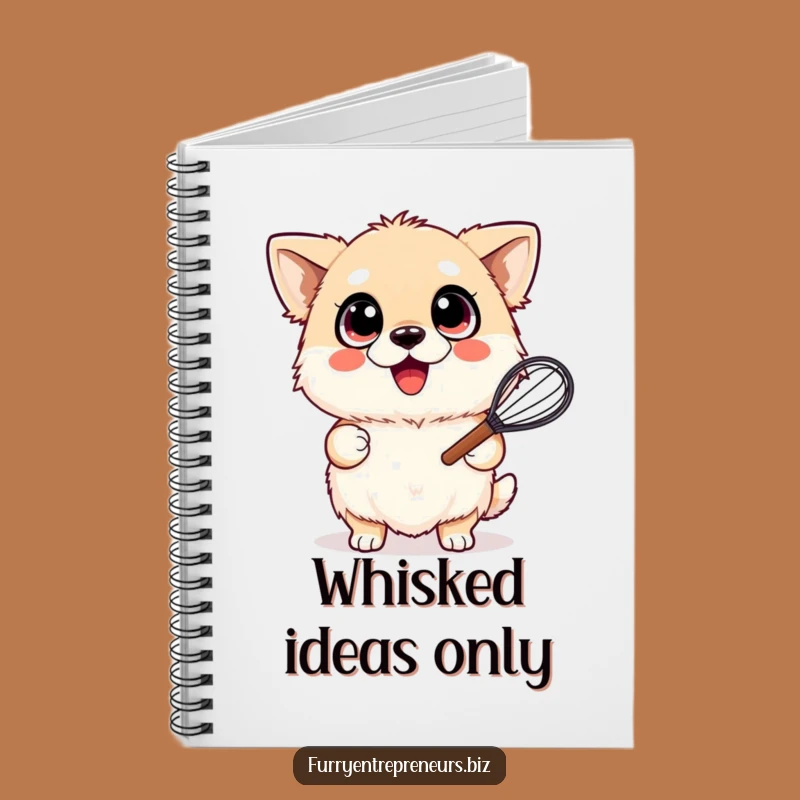 Funny Whisking Dog Notebook: Journal Your Baking Ideas with this Happy Pup