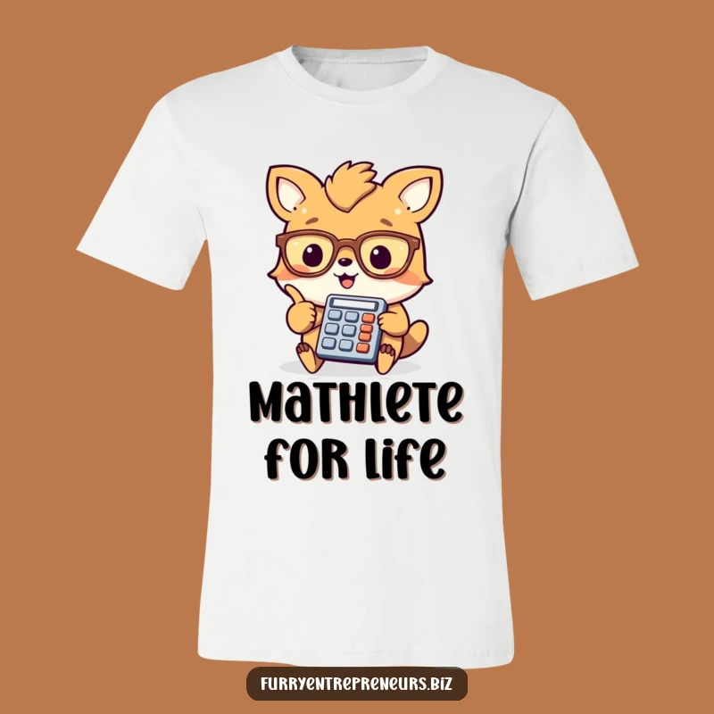 Funny Animal Accountant T-Shirt: Cheerful calculator animal tee, ideal funny gift.