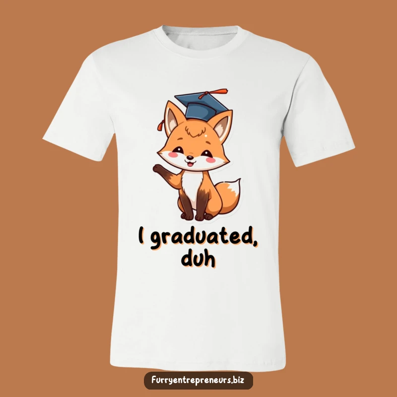 Funny Fox Graduation T-Shirt: Wear Your Achievement with Pride