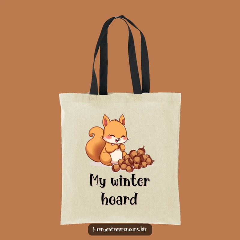 Funny Squirrel Acorn Tote Bag: Carry Your Treasures with Glee, Awesome Funny Gift