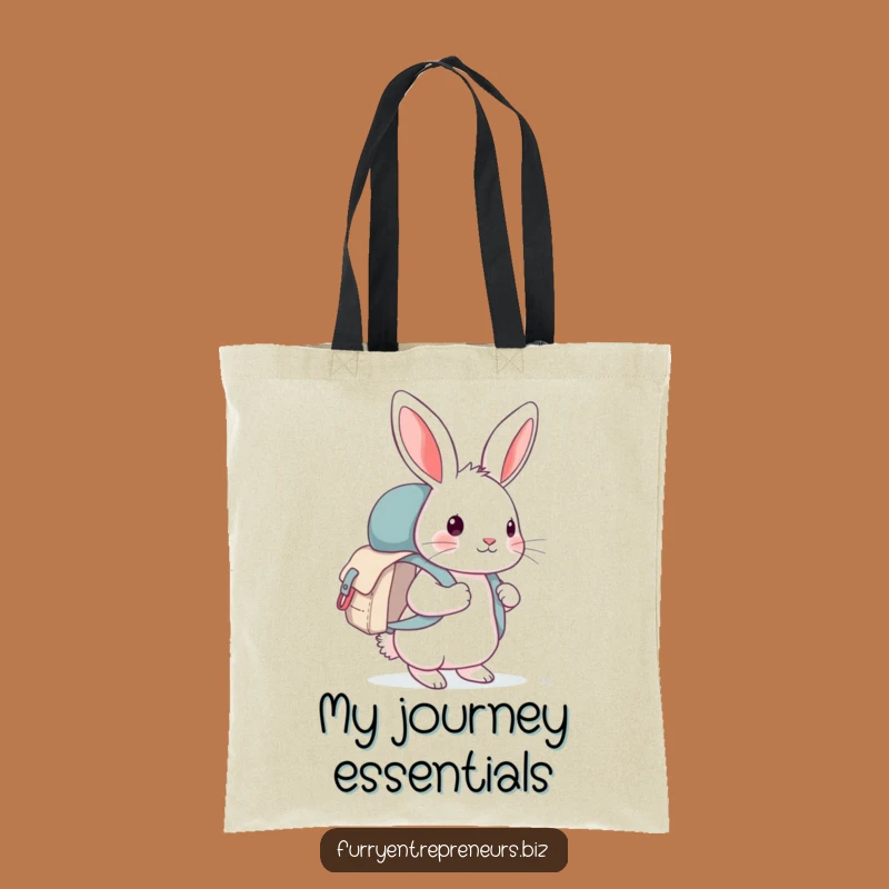 Funny Rabbit Explorer Tote Bag: Carry Your Essentials on a Whimsical Journey